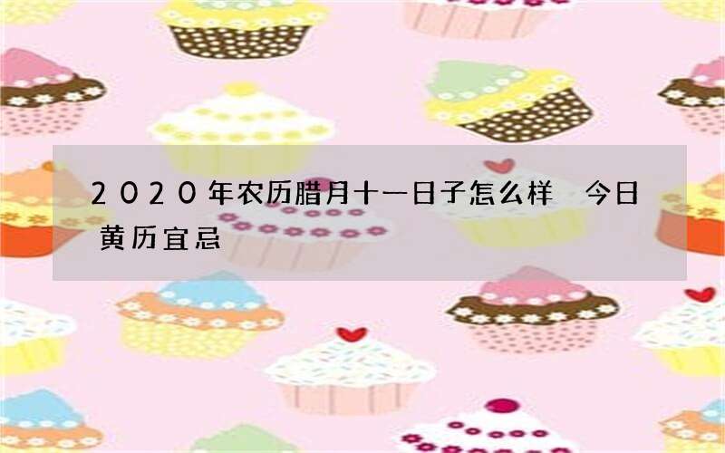 2020年农历腊月十一日子怎么样 今日黄历宜忌